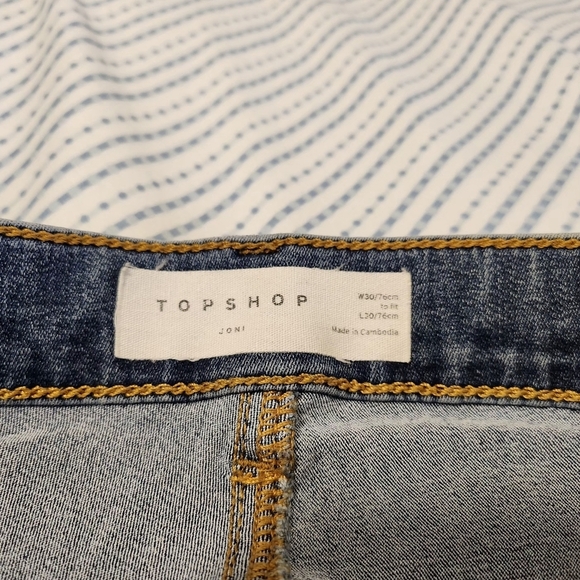 Topshop Denim Joni Jeans 30 - Picture 7 of 9